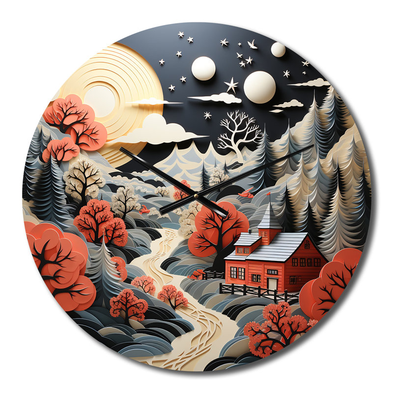 Colemont - Countryside Wall Clock, Small