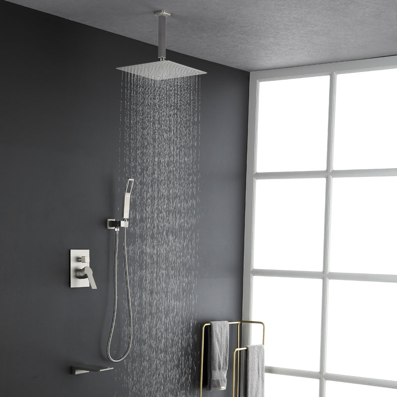 All-In-One Kit with Rough in-Valve, Brushed Nickel