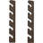 Hat Rack for Wall Baseball Cap Organizer Hanger (2 Pack),Brown