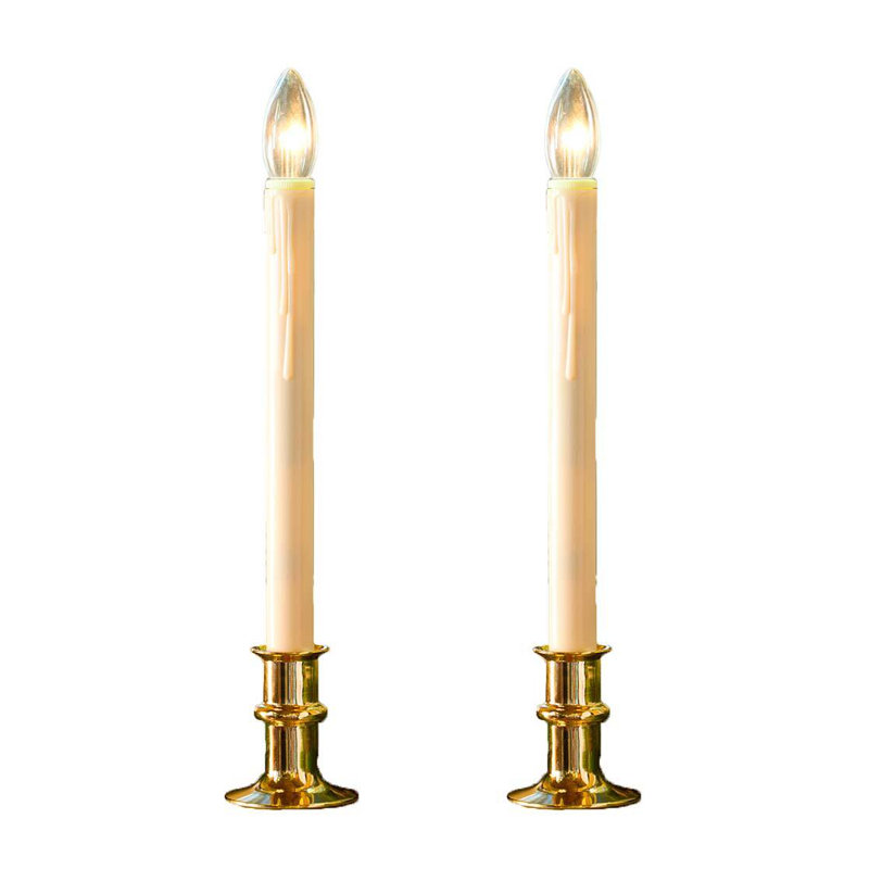 Unscented Flameless Candle with Plastic Holder, Onyx, 2