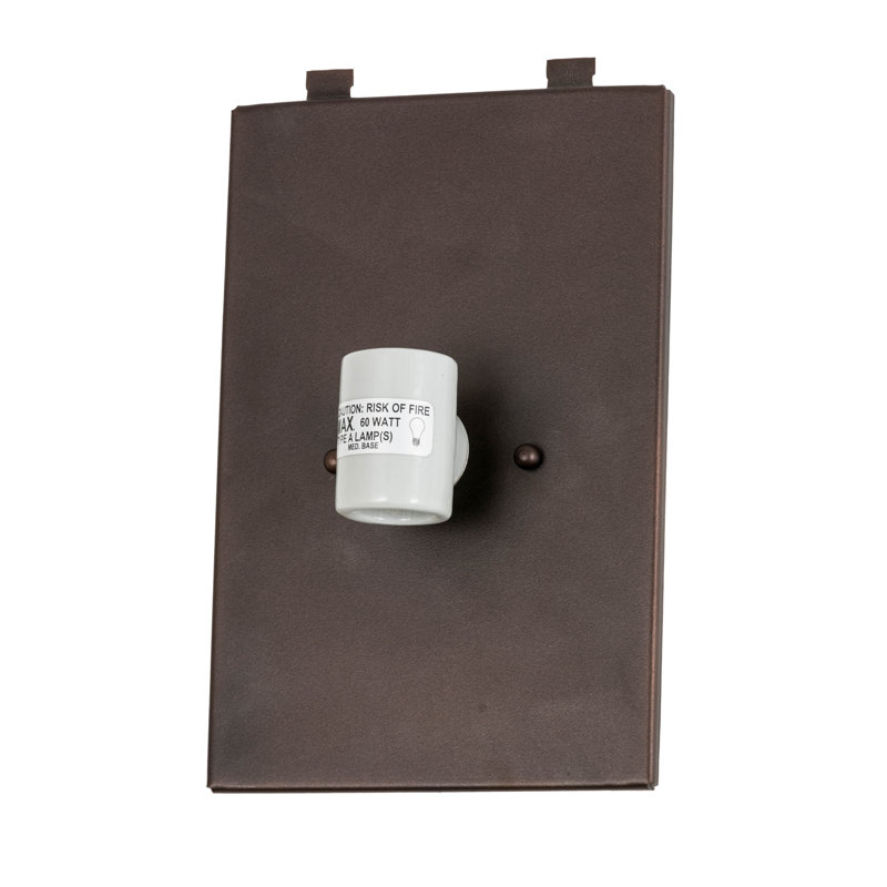 2 - Light Flush Mounted Sconce, Mahogany Bronze