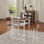 Bar table, equipped with 2 bar stools , with backrest and partition-117249771-117249772-117249773
