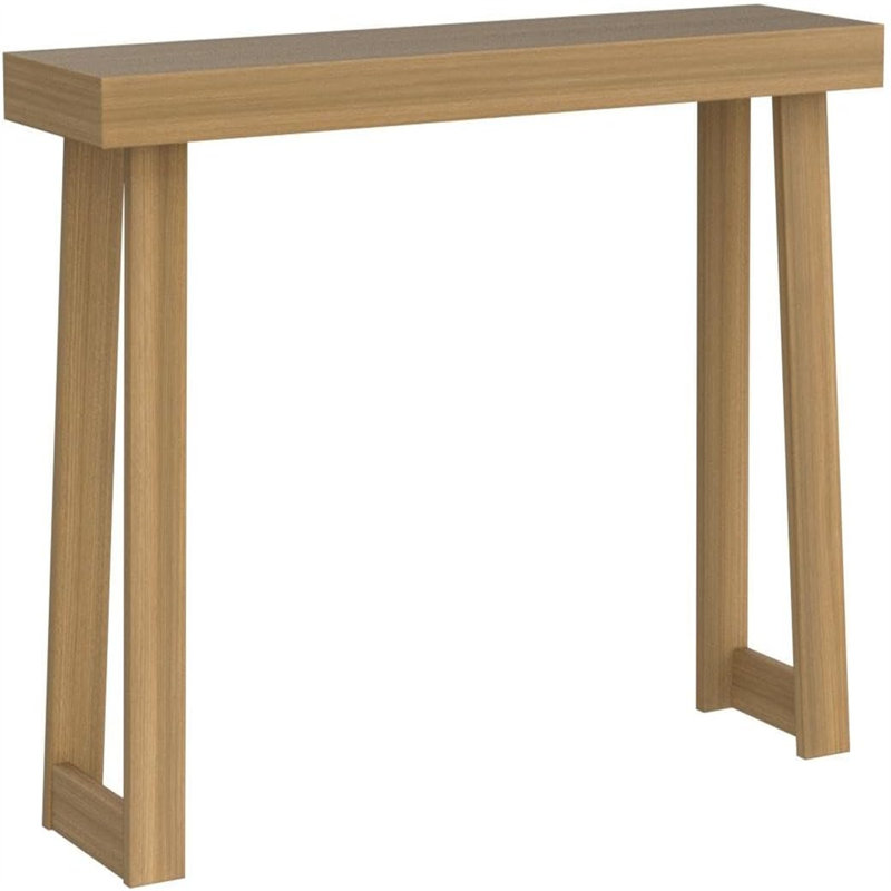 Console Table, Medium Wood, 32.01" H x 46.26" W x 12.01" D