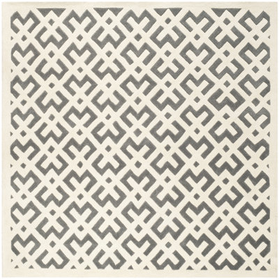 Deedie Hand Tufted Wool Geometric Rug