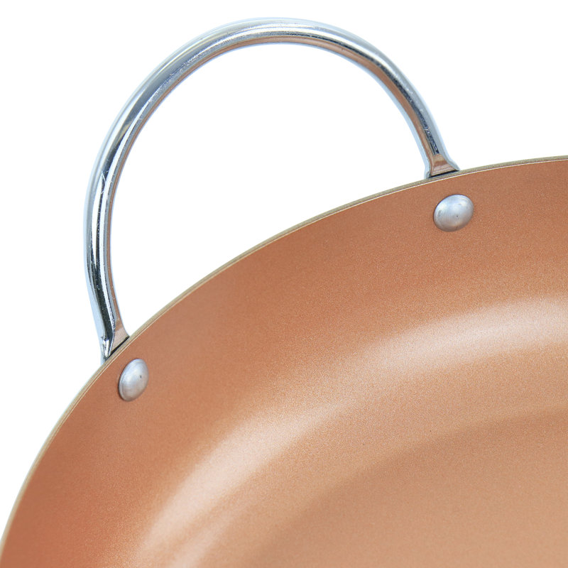 Poêle à paella antiadhésive en acier au carbone 11 pouces Oster Stonefire