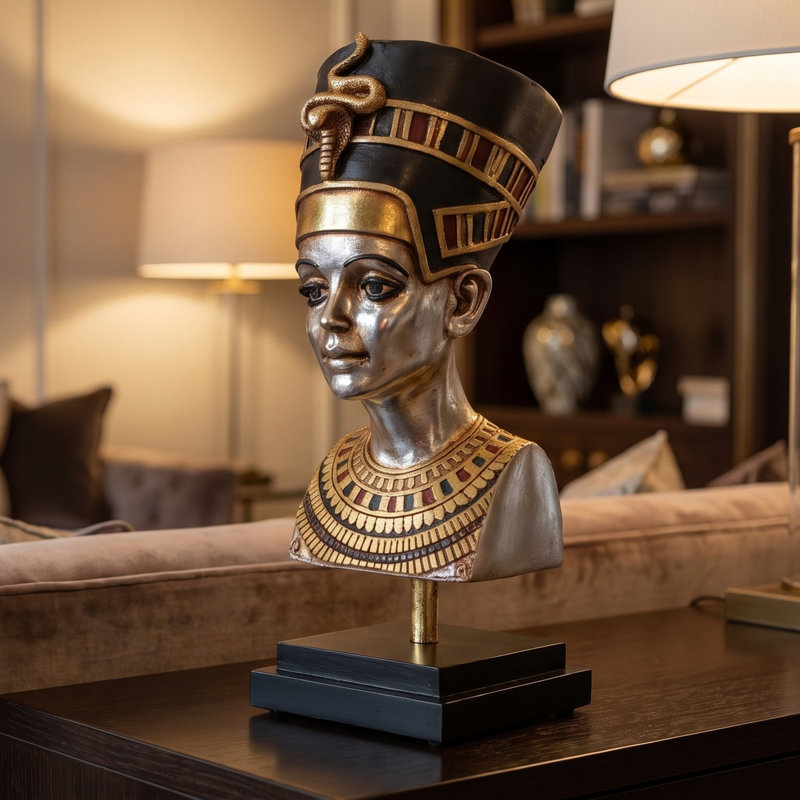 Kristopher Queen Nefertiti Bust on Museum Mount