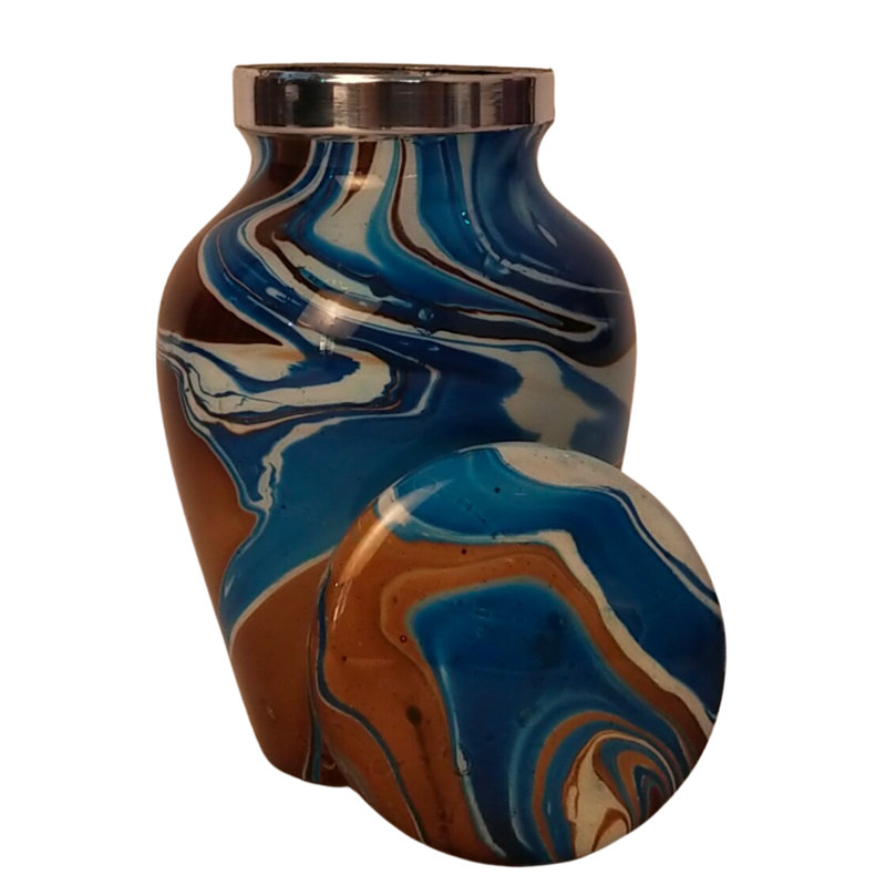 Ensemble de souvenirs en marbre fait à la main Roert, Bleu