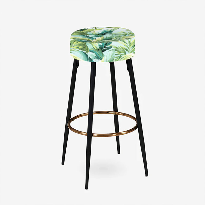 Palm Mirage - motif tropical - ensemble de 2 tabourets de bar tropicaux