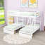 Lit superposé triple / quadruple en bois double avec 3 tiroirs avec tablettes et tablette-1376366293-1376366294