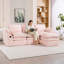 L-Shaped Modular Corduroy Sofa with Detachable Cloud Cushions and No Assembly-1894692151