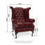Picabo Upholstered Top Grain Leather Wingback Chair-871035140