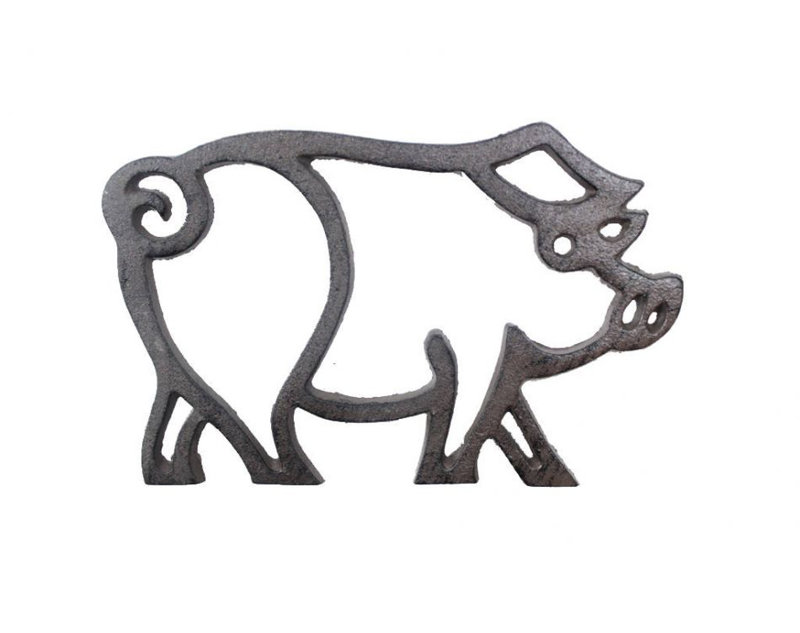 Metal 1 Piece Trivet, Grey