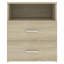 Govanny 50cm W Particle Board / Chipboard Bedside Table-987237590