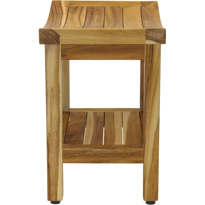 Sumba Shield Teak Shower Bench