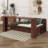 Queen Size Corner Bed Frame With Storage Drawers And Removable Desk, Wood Daybed With Hydraulic Side Table For Kids Teens Adults-394770449