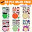 30 Pcs Halloween Make a Face Stickers