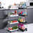 Utility Rolling Storage Cart Trolley with Lockable Wheels Large Capacity Multiple Layers Design