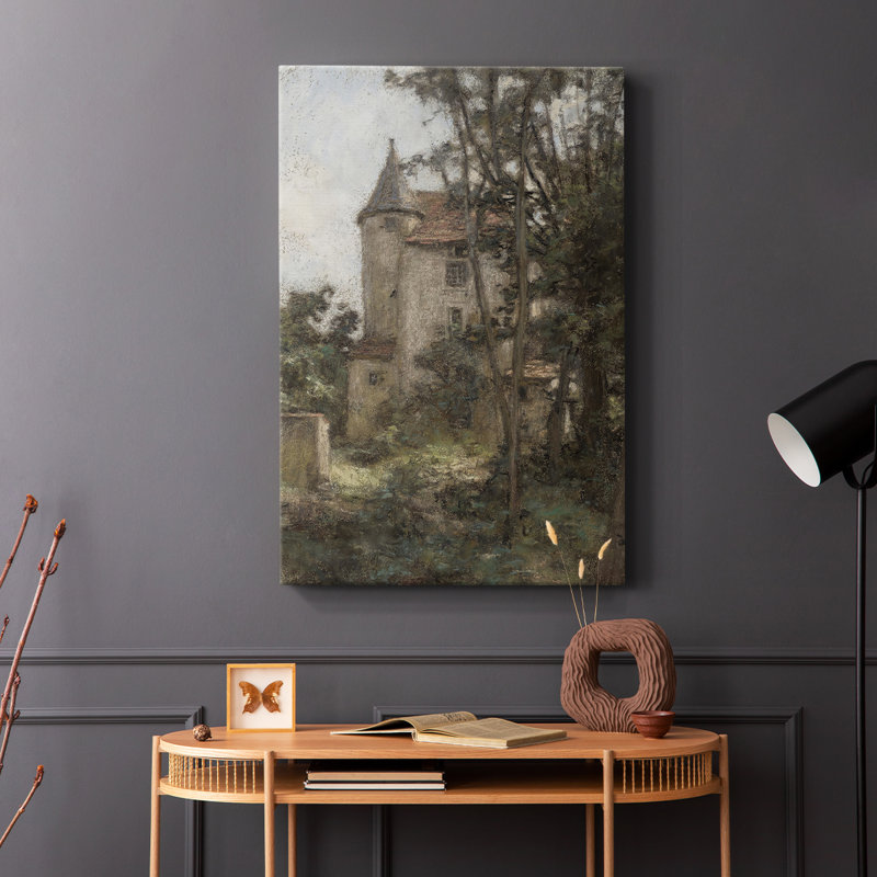 Paysage rétro CCII - galerie Cavas, H 18 po x l 12 po
