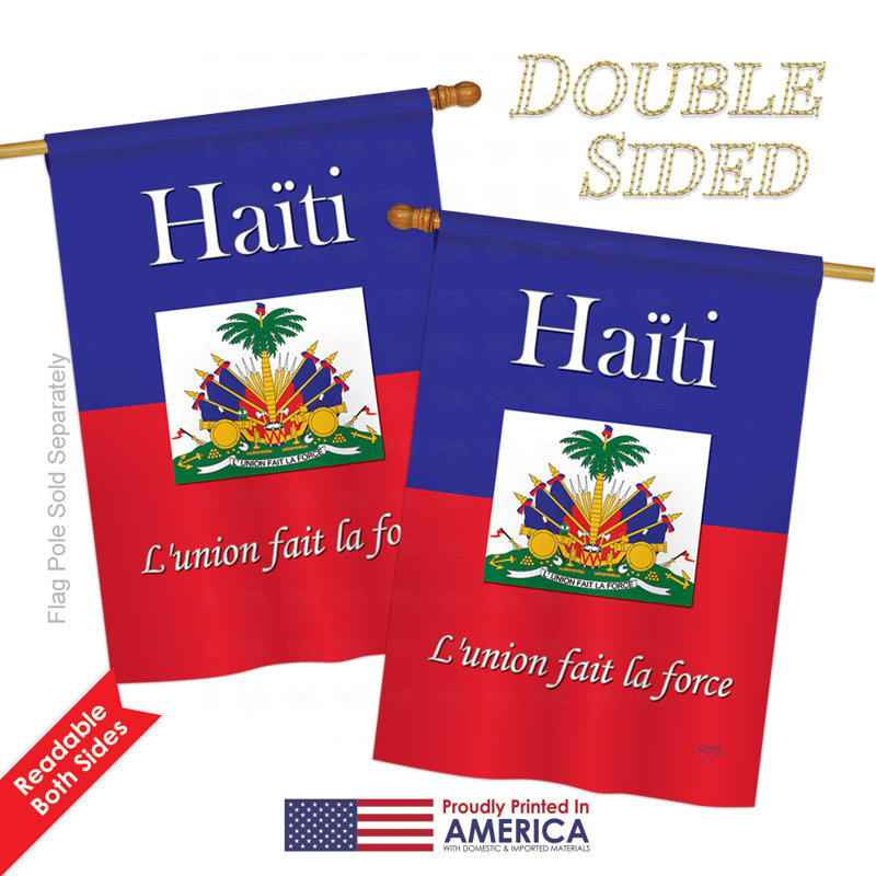 Drapeau de maison / jardin en polyester à 2 côtés, H 40 po x l 28 po