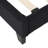 [Ship To Canada Only] King-Size Upholstered Platform Bed Frame With Contemporary Tufted Waffle Stitching, Easy Assembly, Black