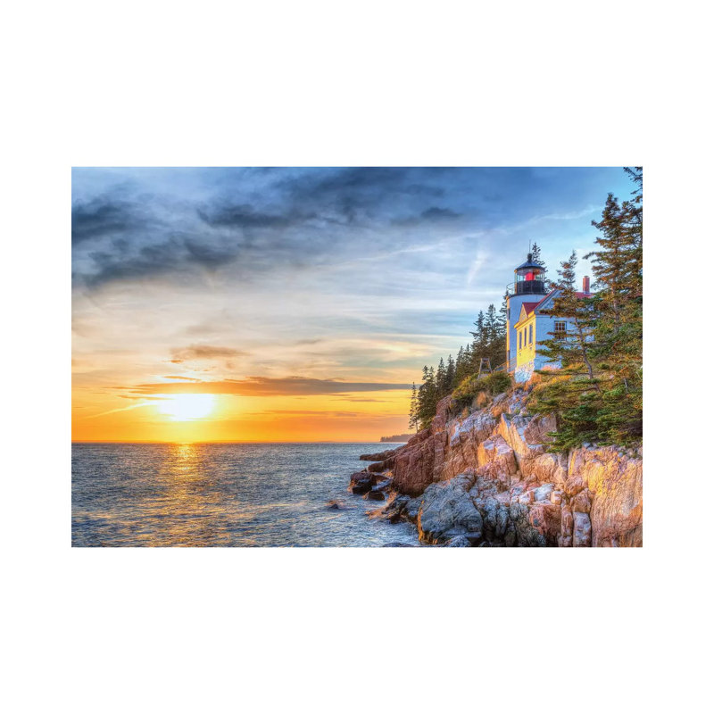 Reproduction de photo « Acadia Sunset » par David Gardiner, H 18 po x l 26 po x P 1,5 po, Pas de tapis, Toile tendue