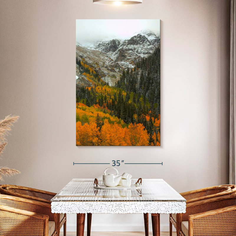 Aime Orange Flames, 51" H x 34" W