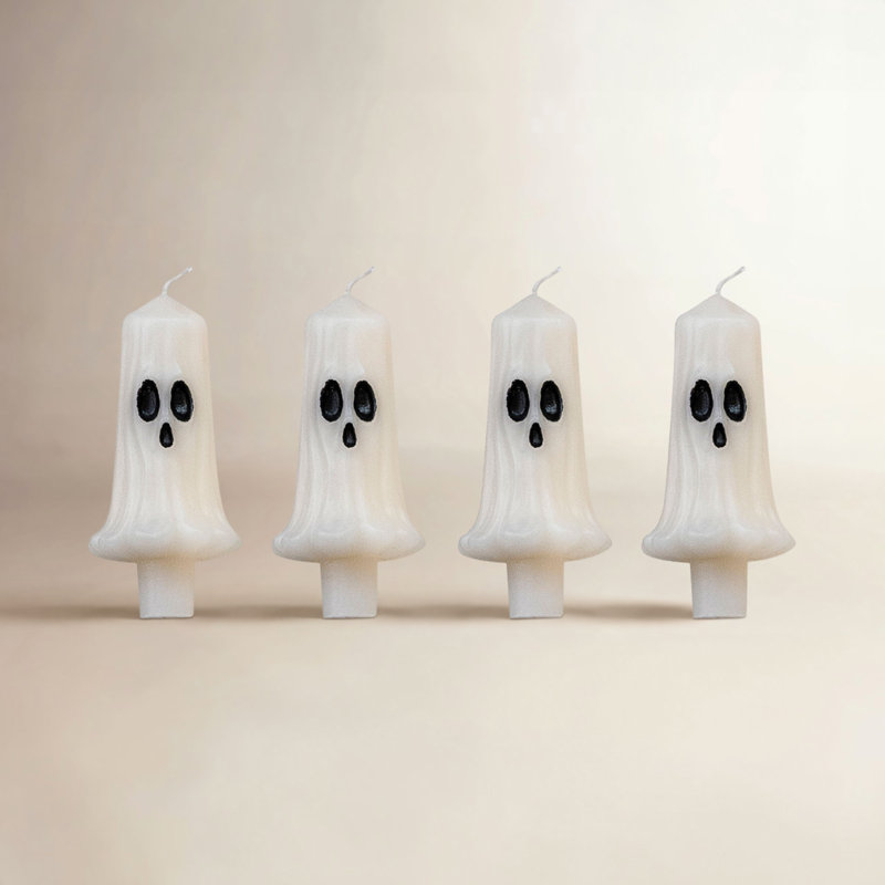 Ensemble de bougies coniques fantomatiques en cire de paraffine