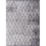 Rapture Gray/Black Argyle Luxury Area Rug