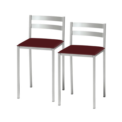 Everlina Upholstered and Faux Leather Bar Stool