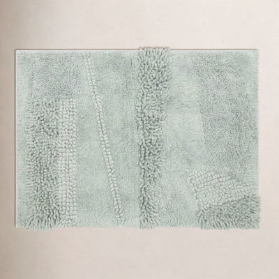 Laverne High/Low Stain/Fade Resistant Non-Slip Machine Washable Bath Mat