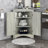 Triangle Bathroom Cabinet With Adjustable Shelves - 30Lbs Capacity Attractive Look