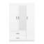 Armoire-penderie moderne à 3 portes avec tablettes Modern Minimalist-442955