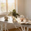 Table de cuisine extensible de style nordique, table de salle à manger extensible, avec base en tréteaux robuste-1784390948
