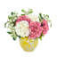 Mixed Hydrangeas and Buds in Decorative Vase