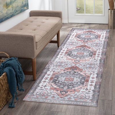 Rhianne Washable Floral Indoor Rug