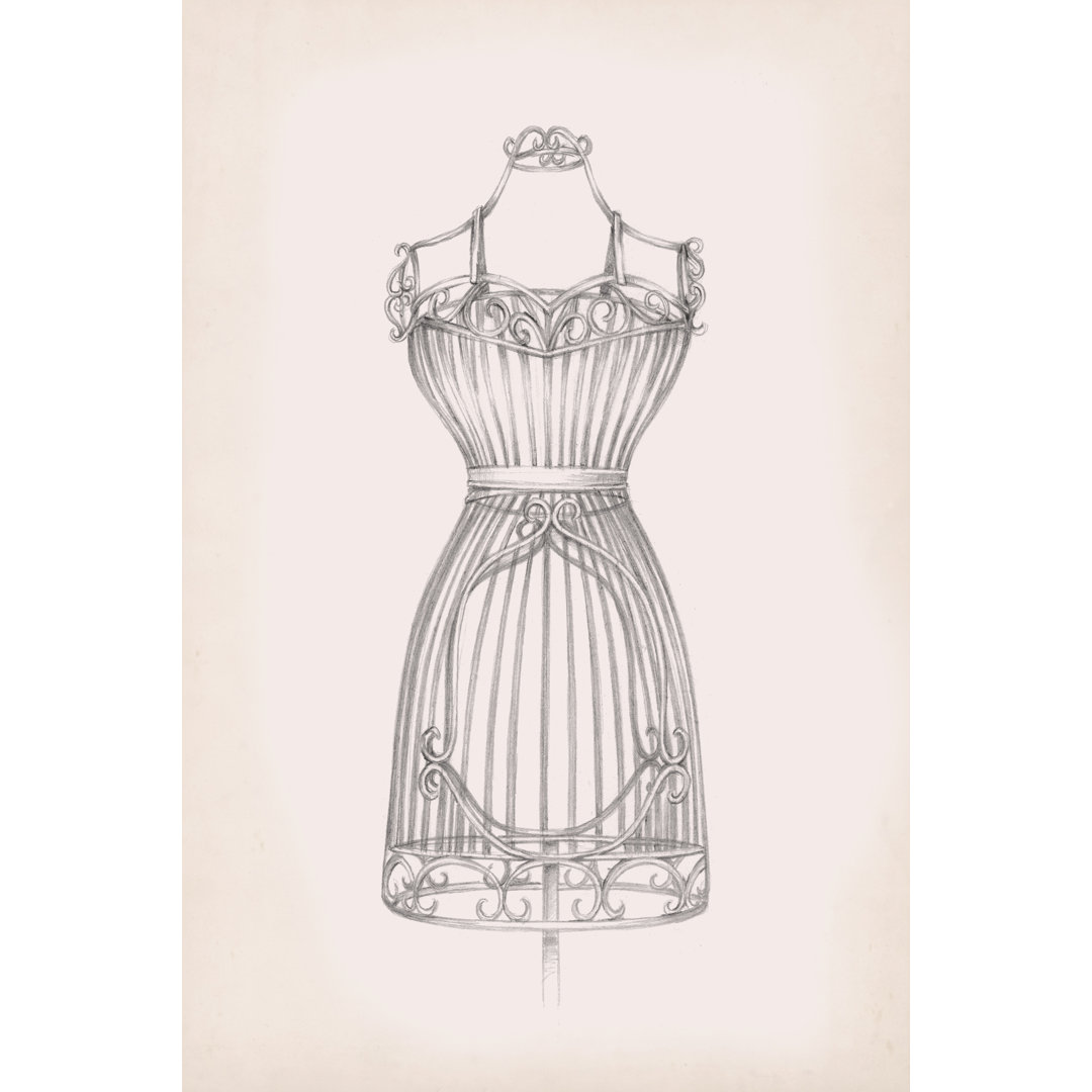 Leinwandbild Antique Dress Form II von Ethan Harper