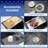 36"x19" Undermount Stainless Steel Kitchen Sink, Single Bowl 16 Gauge, Gunmetal Black Workstation Sink with Accessories
