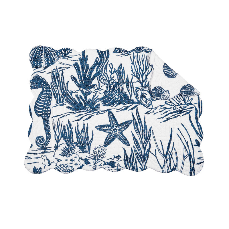 Napperon en coton 19 po Micadeau Reef Shores