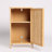 Bathroom Bamboo Storage Cabinet, Freestanding Floor Cabinet With Door And Shelf For Bathroom, Living Room, Bedroom, Hallway, Kitchen