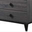 Commode en faux marbre et dessus en chêne gris rustique Avantika