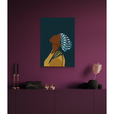 «Diamond - African American Woman» par Ify Ojo, impression sur toile tendue
