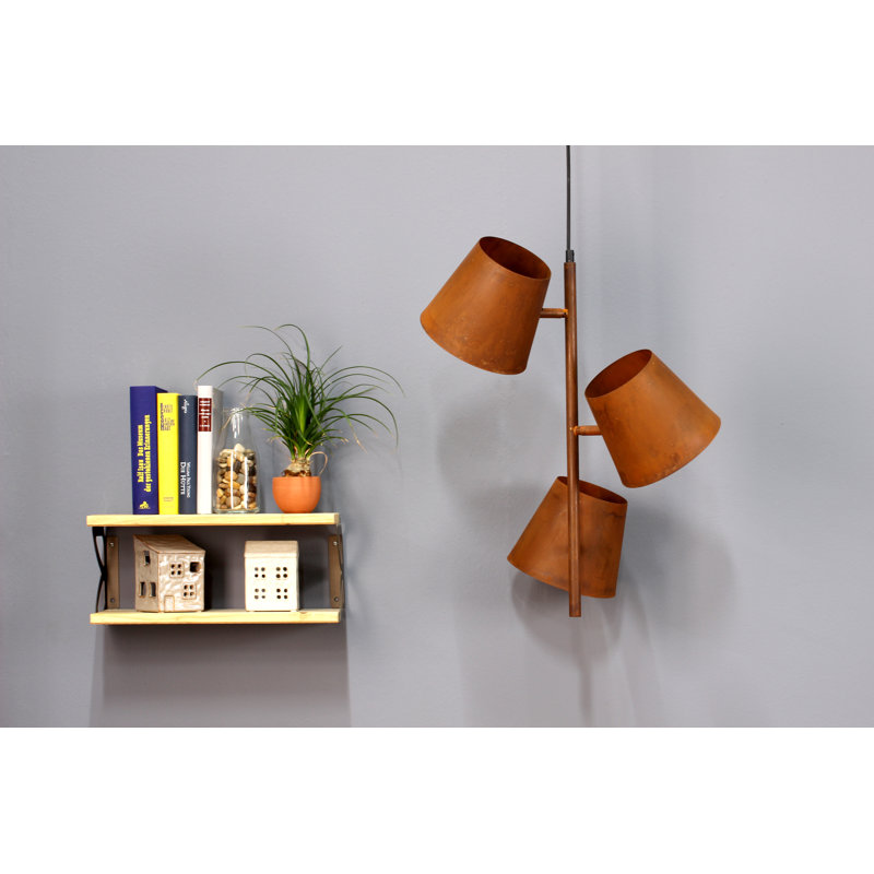 Carey 3 - Light Cluster Pendant, Brown