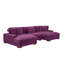 Grand canapé modulaire à double assise en velours côtelé Large Seating-879624590