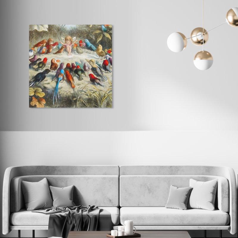 Fairyland - art sur toile, H 43 po x l 43 po x P 2 po