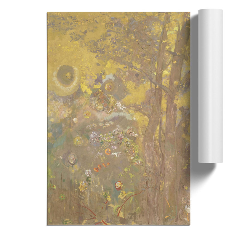 Trees by Odilon Redon - Frameless Print, 30cm H x 21cm W x 0.1cm D