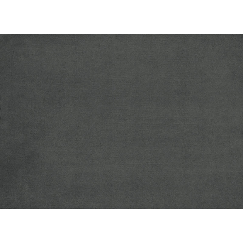 Repose-pieds contemporain en velours bleu, Velours gris