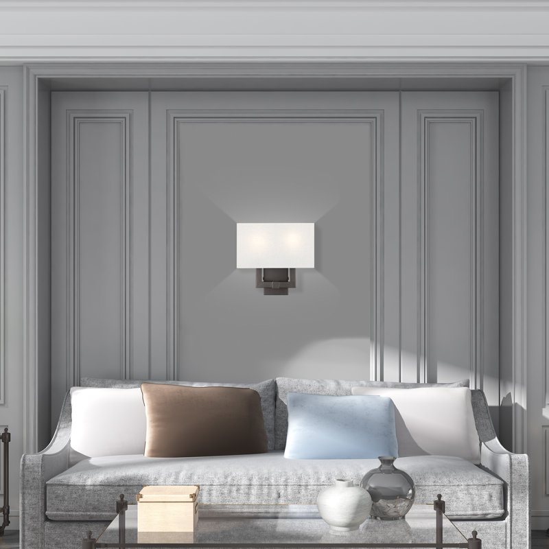 Flaire Flush Mounted Sconce, English Bronze