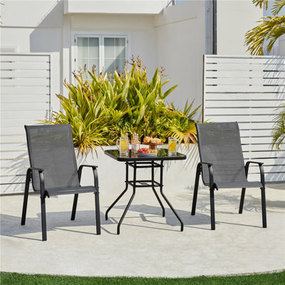Stackable Outdoor Patio Dining Armchair