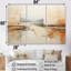 Abstrait beige brun, collage sur route brun I - ensemble abstrait d'art sur toile-107745547-107745549