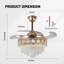 Ventilateur de plafond 42 po avec lumières DEL Kailie